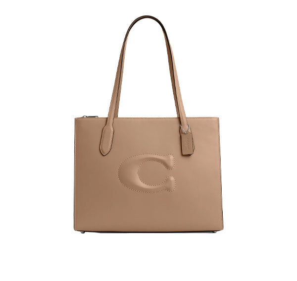 Coach Women's Nina Tote Silver/Taupe