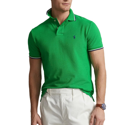 Polo Ralph Lauren Men's Classic Fit Mesh Polo Shirt Preppy Green