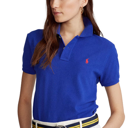 Polo Ralph Lauren Women's Classic Fit Mesh Polo Shirt Heritage Royal