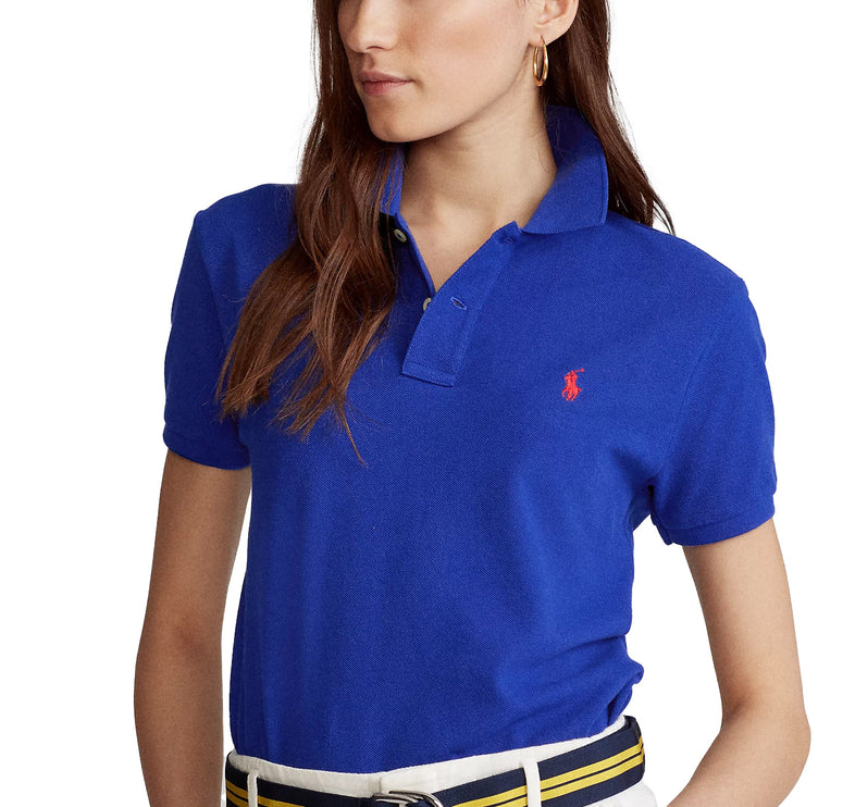 Polo Ralph Lauren Women's Classic Fit Mesh Polo Shirt Heritage Royal