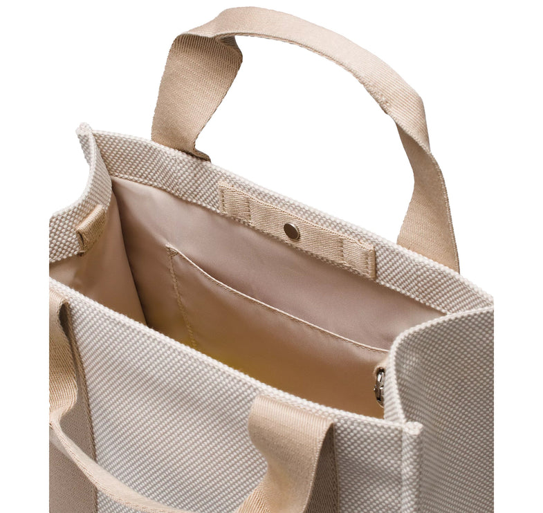 lululemon Unisex Two Tone Canvas Tote Bag Mini 4.5L Mojave Tan/Light Ivory