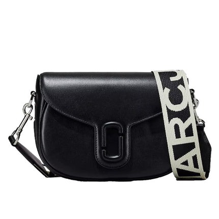 Marc Jacobs Women's The Covered J Marc Large Saddle Bag Black