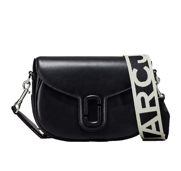 Marc Jacobs Women's The Covered J Marc Large Saddle Bag Black