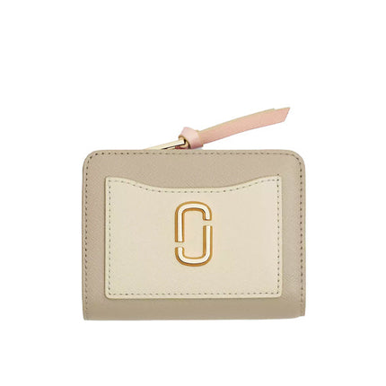 Marc Jacobs Women's The Utility Snapshot Mini Compact Wallet Khaki Multi