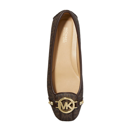 Michael Kors Women's Fulton Studded Logo Moccasin Brown