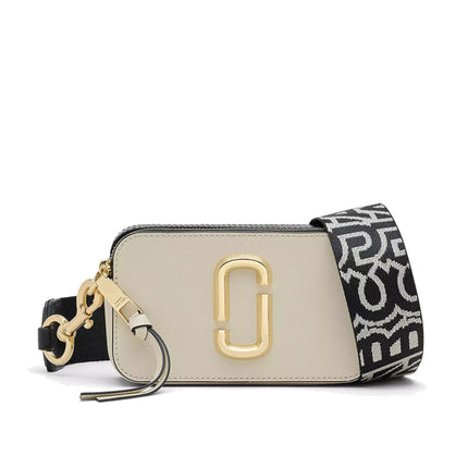 Marc Jacobs Women's The Snapshot Crossbody Bag Cloud White/Multi - Ready to Ship