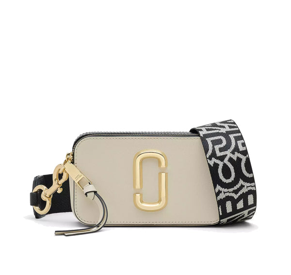 Marc Jacobs Women's The Snapshot Crossbody Bag Cloud White/Multi - Ready to Ship