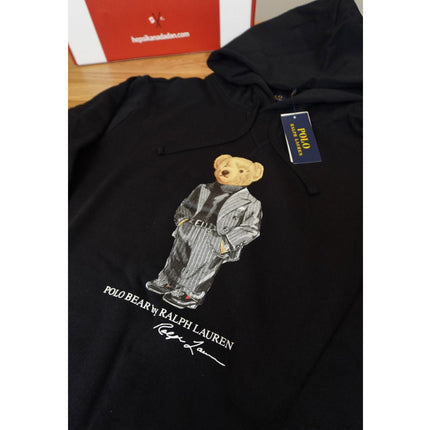 Polo Ralph Lauren Men's Suit Polo Bear Hoodie Black