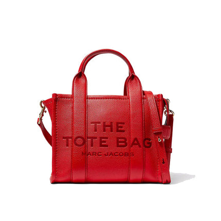 Marc Jacobs Women's The Leather Small Tote Bag True Red