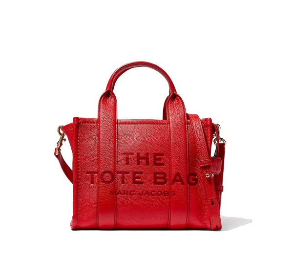 Marc Jacobs Women's The Leather Small Tote Bag True Red