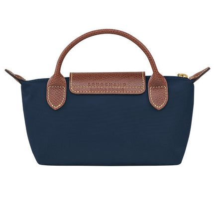 Longchamp Women's Le Pliage Original Pouch With Handle Navy - Ready to Ship