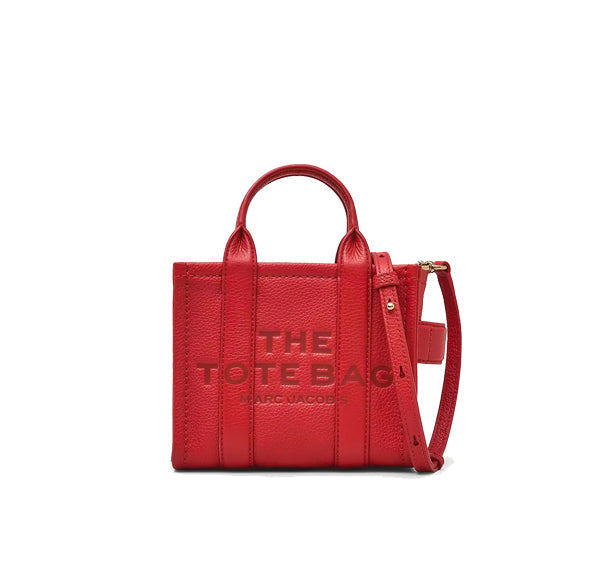 Marc Jacobs Women's The Leather Crossbody Tote Bag True Red