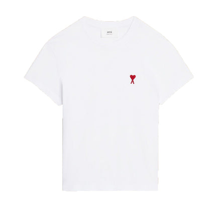 AMI Alexandre Mattiussi Unisex Ami de Coeur Small Logo T-Shirt White - Ready to Ship