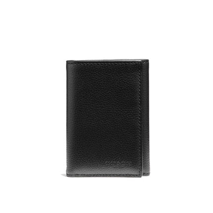 Coach Men's Trifold Wallet Black