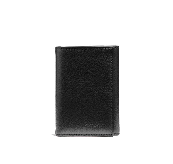 Coach Men's Trifold Wallet Black