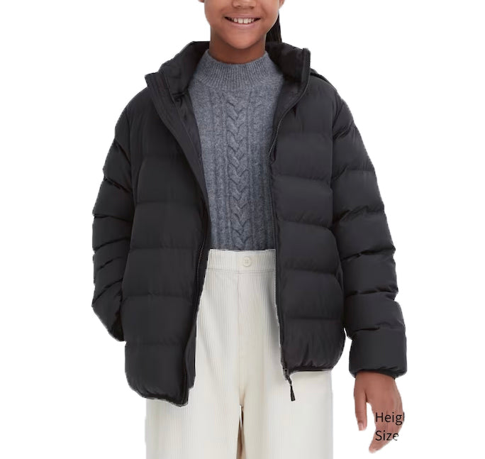 Uniqlo Kid's Pufftech Washable Parka (Warm Padded) 09 Black