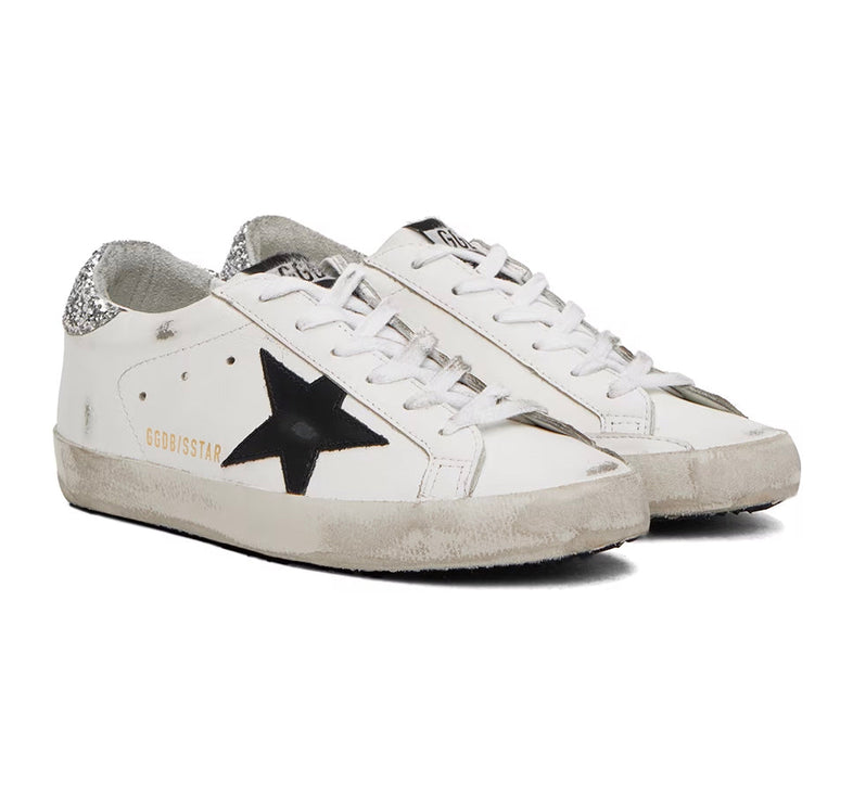 Golden Goose Women's Super Star Sneakers White/Black/Shine