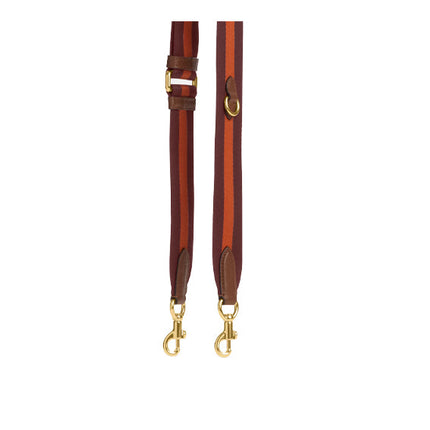 Coach Women's Webbing Strap Gold Wine Multi