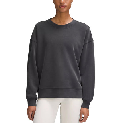 lululemon Women's Softstreme Perfectly Oversized Crewneck Pullover Black