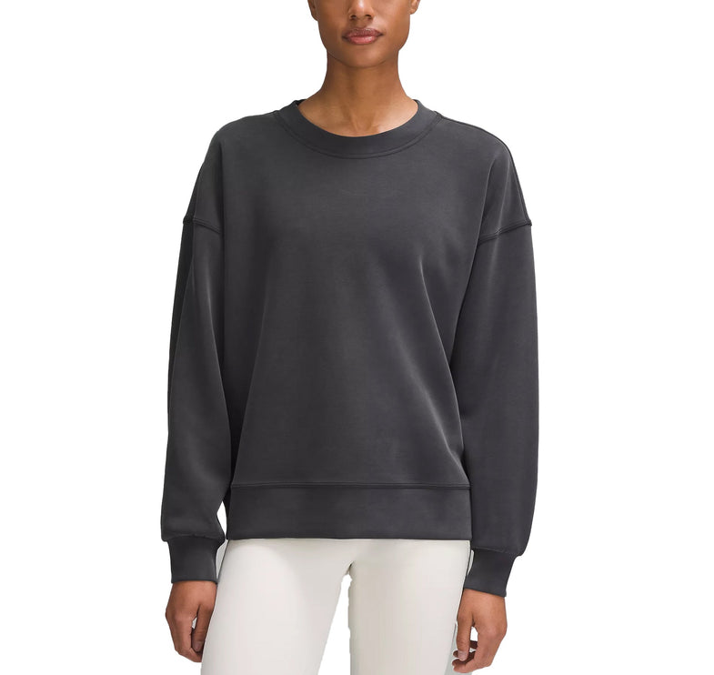 lululemon Women's Softstreme Perfectly Oversized Crewneck Pullover Black