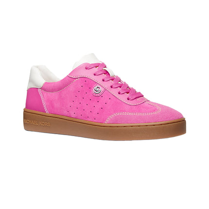 Michael Kors Women's Scotty Suede Sneaker Cerise