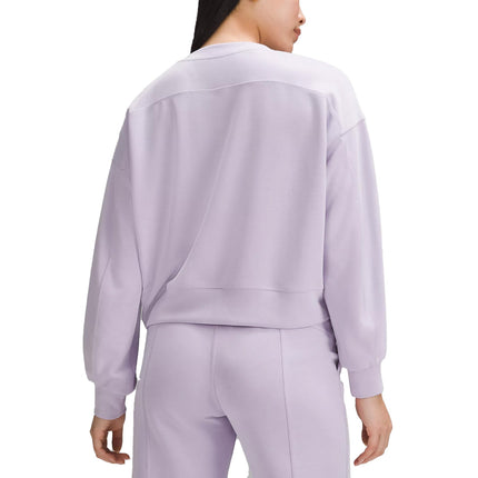 lululemon Women's Softstreme Perfectly Oversized Cropped Crew Lilac Ether