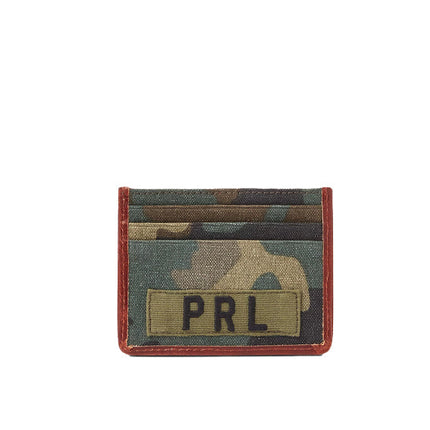 Polo Ralph Lauren Men's Tiger Patch Camo Canvas Card Case Camo