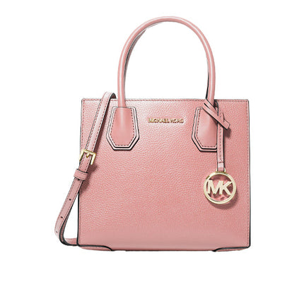 Michael Kors Women's Mercer Medium Pebbled Leather Crossbody Bag Primrose