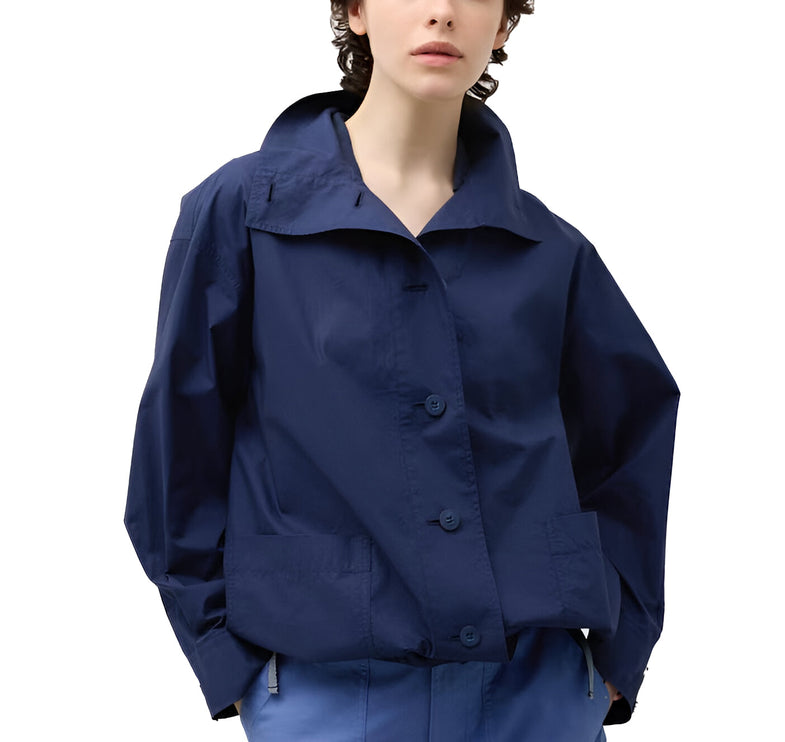 Uniqlo Unisex Light Cotton Oversized Jacket 68 Blue