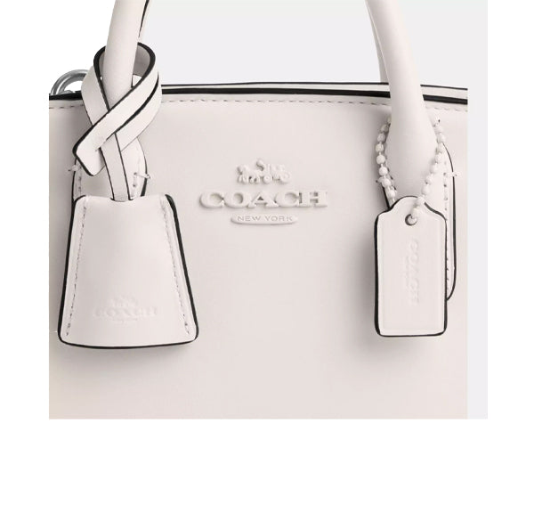 Coach Women's Andrea Mini Carryall  Silver Chalk