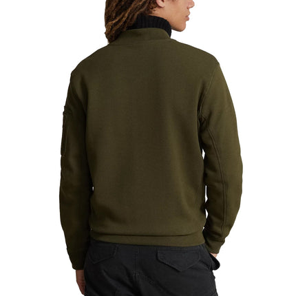 Polo Ralph Lauren Men's Double Knit Bomber Jacket Company Olive