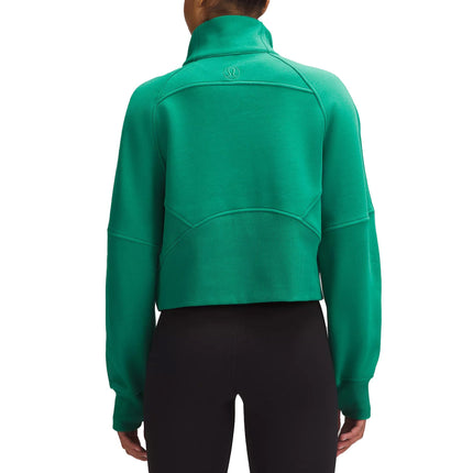 lululemon Women's Scuba Oversized Funnel Neck Half Zip Cascadia Green