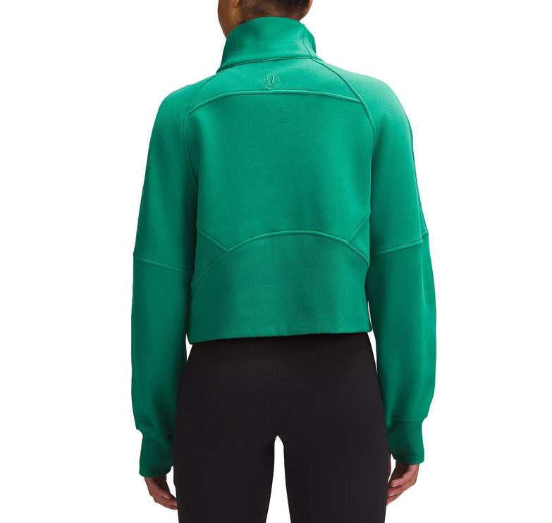 lululemon Women's Scuba Oversized Funnel Neck Half Zip Cascadia Green