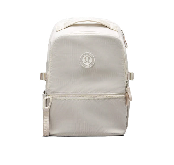 lululemon Unisex New Crew Backpack 22L White White Opal Raw Linen