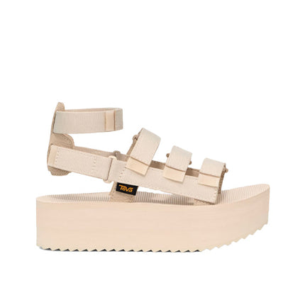 Teva Women's Off-White Flatform Mevia Sandals Birch