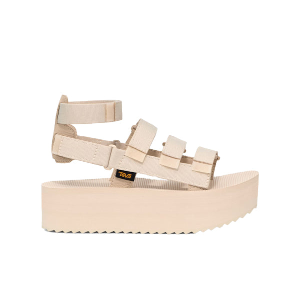 Teva Women's Off-White Flatform Mevia Sandals Birch