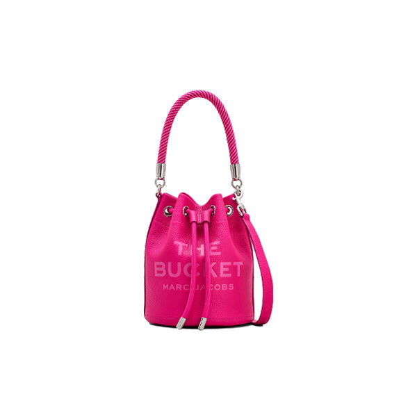 Marc Jacobs Women's The Leather Bucket Bag Hot Pink