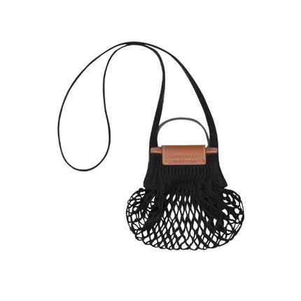 Longchamp Women's Le Plıage Filet Xs Mesh Bag Black