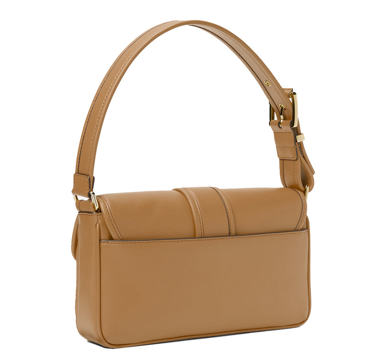 Michael Kors Women's Colby Medium Leather Shoulder Bag Camel