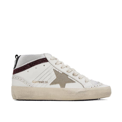 Golden Goose Women's Mid Star Sneakers Red/Gold