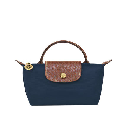 Longchamp Women's Le Pliage Original Pouch With Handle Navy - Ready to Ship