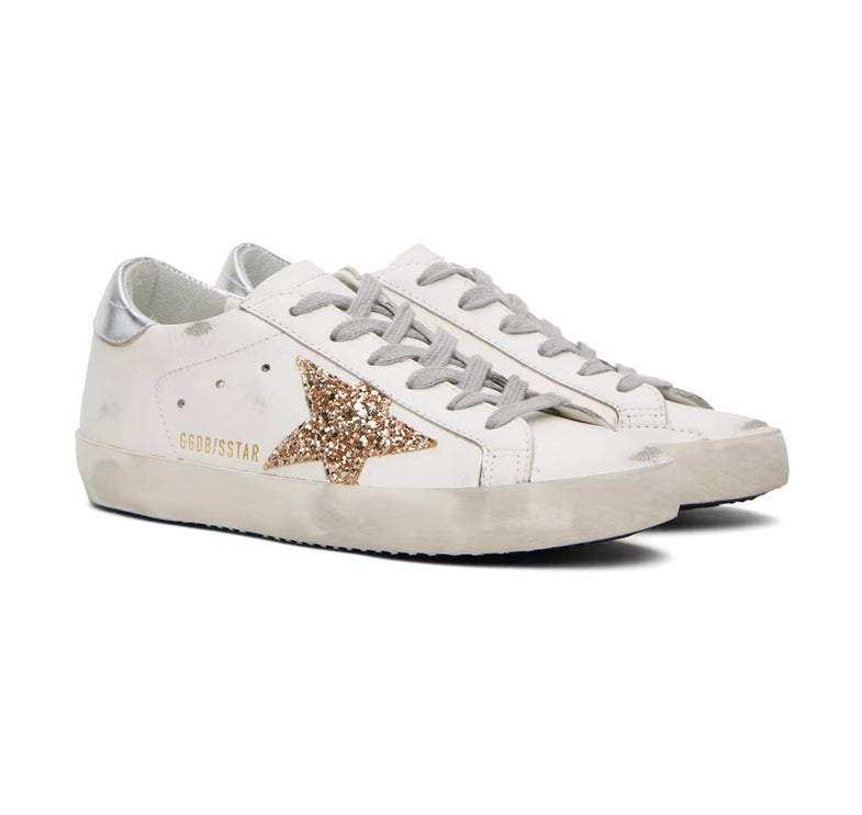 Golden Goose Women's Super Star Sneakers Shine/Gold/Silver