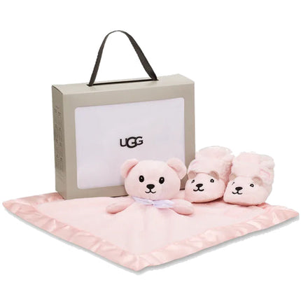 UGG Baby Bixbee And Lovey Bear Stuffie Seashell Pink