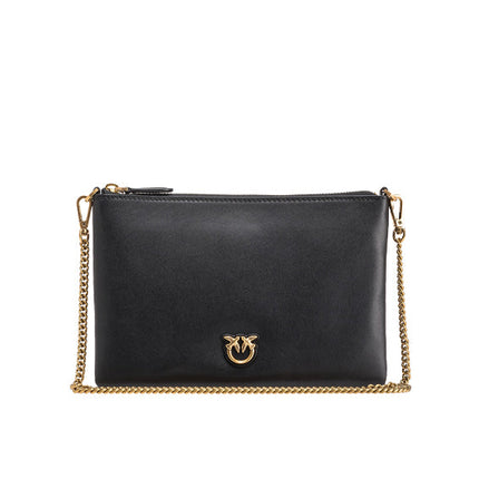 Pinko Women's Classic Flat Love Bag Simply Black/Gold