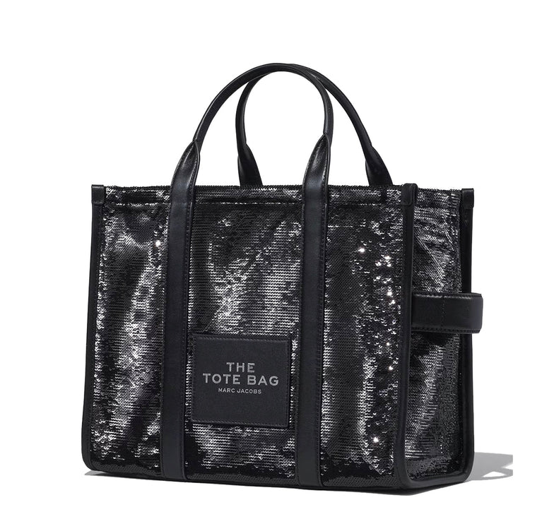 Marc Jacobs Women's The Sequin Medium Tote Bag Black