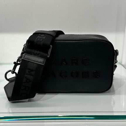 Marc Jacobs Women's Flash Leather Crossbody Bag Full Black