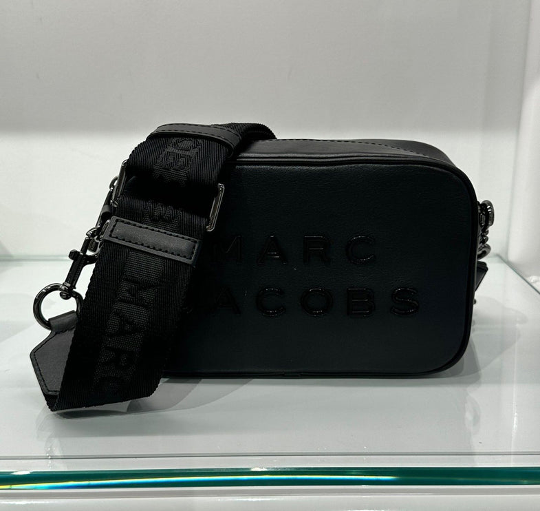 Marc Jacobs Women's Flash Leather Crossbody Bag Full Black