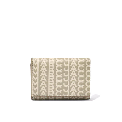 Marc Jacobs Women's The Monogram Medium Trifold Wallet Khaki