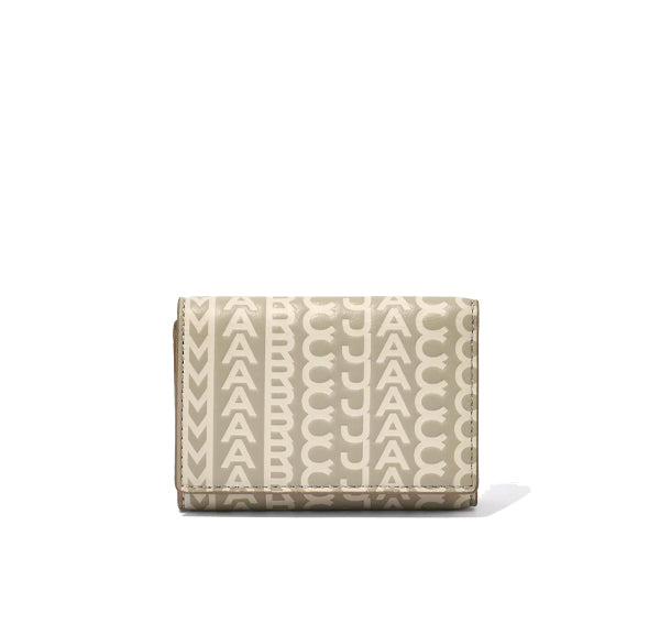 Marc Jacobs Women's The Monogram Medium Trifold Wallet Khaki