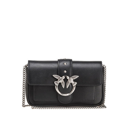 Pinko Women's Pocket Love Bag One Simply Silver/Black